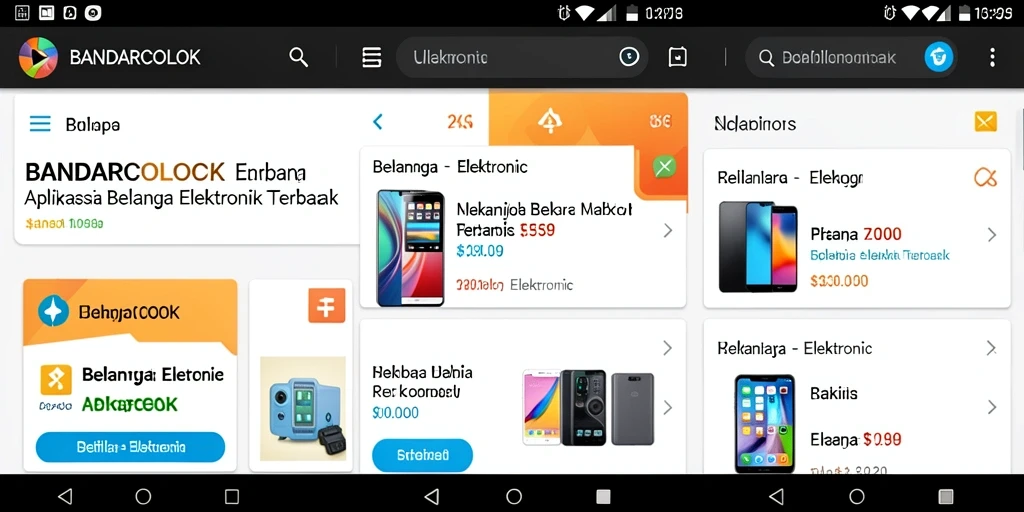Antarmuka pengguna aplikasi BANDARCOLOK yang modern dan intuitif.