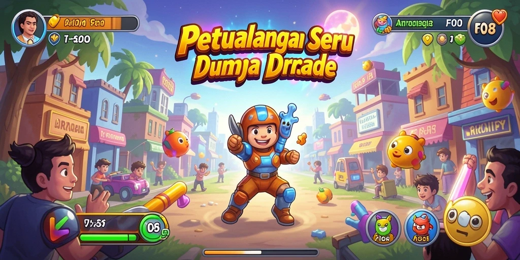 Antarmuka F08 yang menarik saat bermain game Arcade.