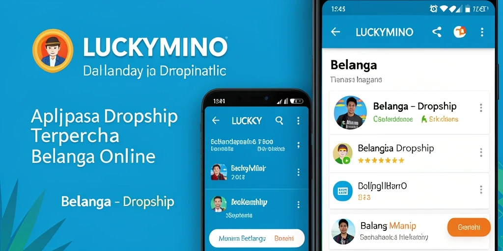 Antarmuka LUCKYMINO yang memudahkan proses dropship.