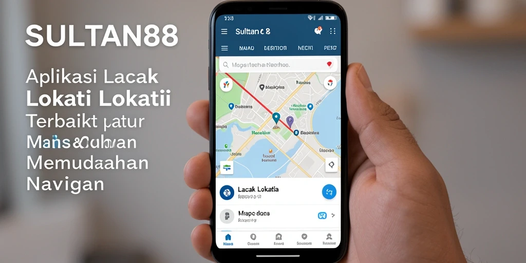 Screenshot utama SULTAN88 menunjukkan antarmuka pelacakan lokasi yang intuitif.